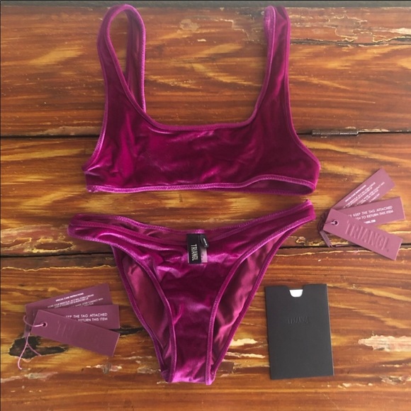 triangl swimwear Other - Triangl Swimwear Mimi Velvet bikini set